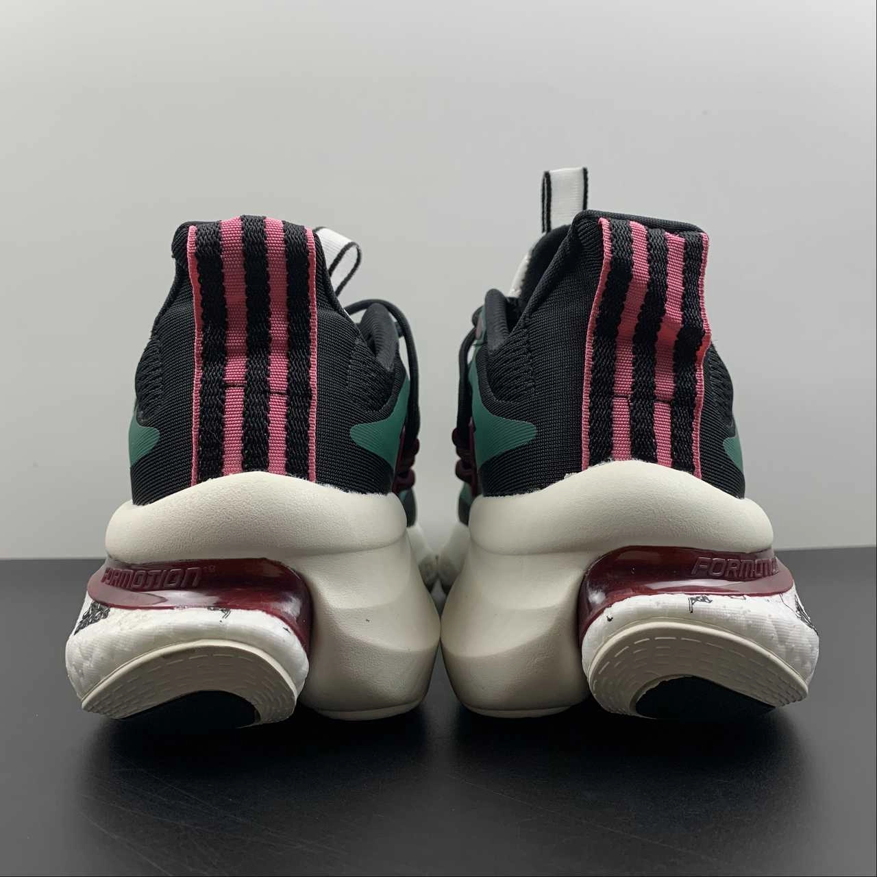 Adidas AlphaBoost V1 Green Black Blue White HP7318 Stability Technology competition - shoes