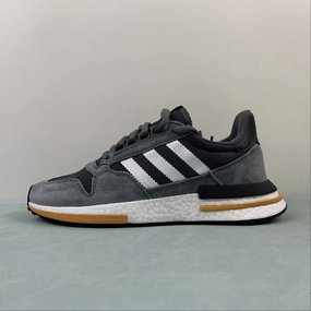 Adidas ZX 500 RM Grey Core Black Clear Orange B42388 weekend run shoes running on snow shoes
