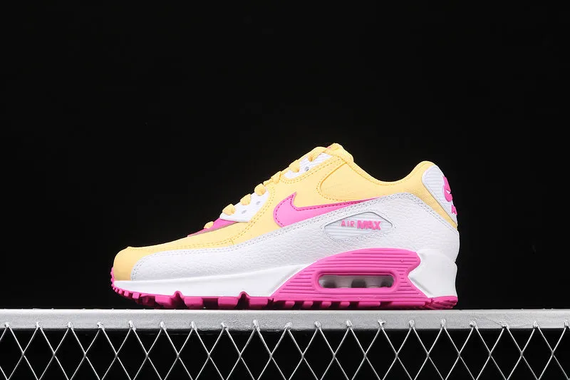 Air Max 90 Yellow Pink White 325213-702 True to size wood - grain - design shoes
