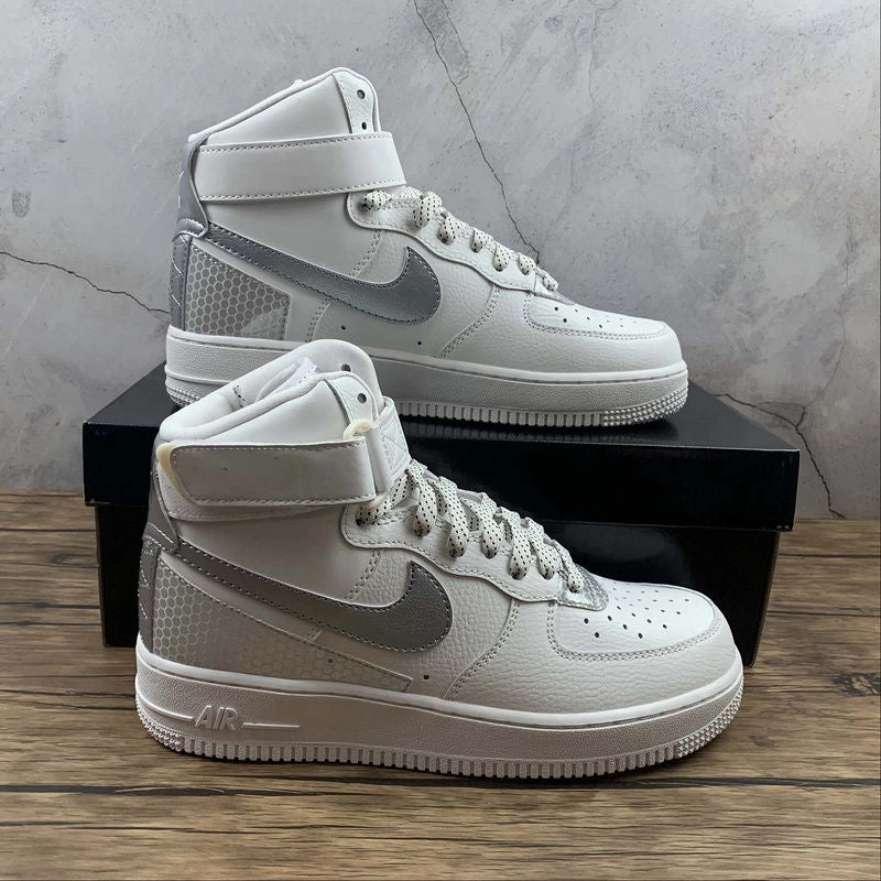 Air Force 1 High 07 LV8 3M Summit White Metallic Silver CU4159-100 Low Arch