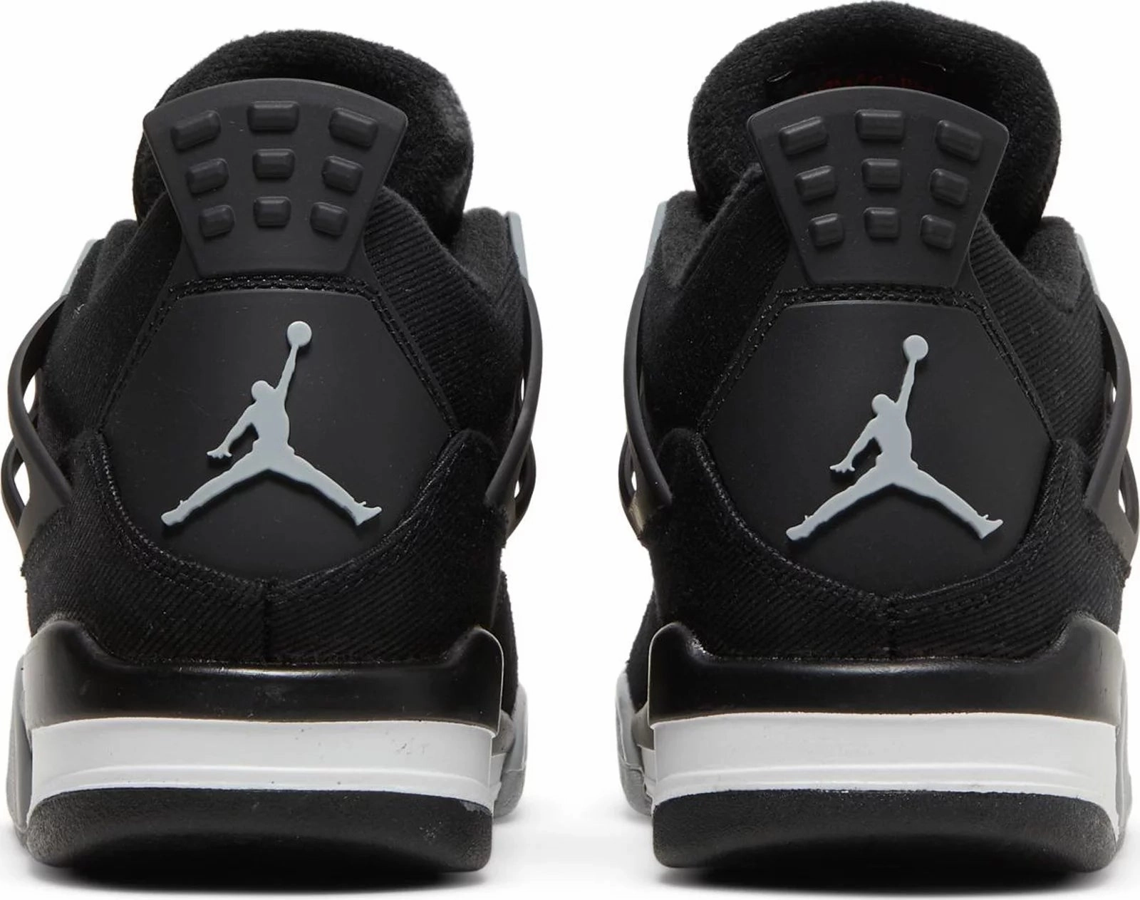 Nike Jordan 4 Black Canvas GS Wide toe box Sculpted materials