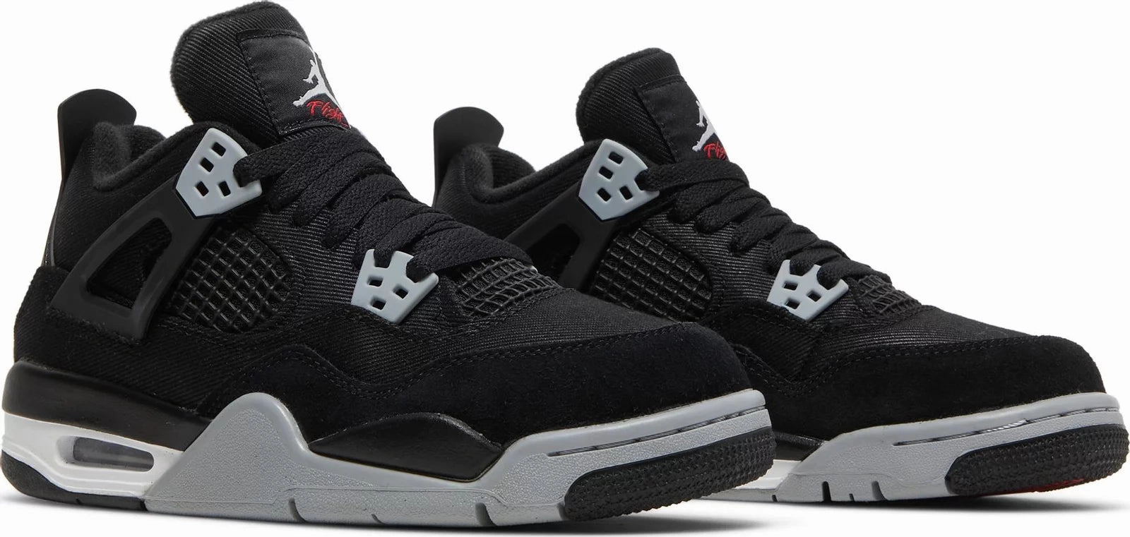 Impact Resistant Midsole Nike Jordan 4 Black Canvas GS