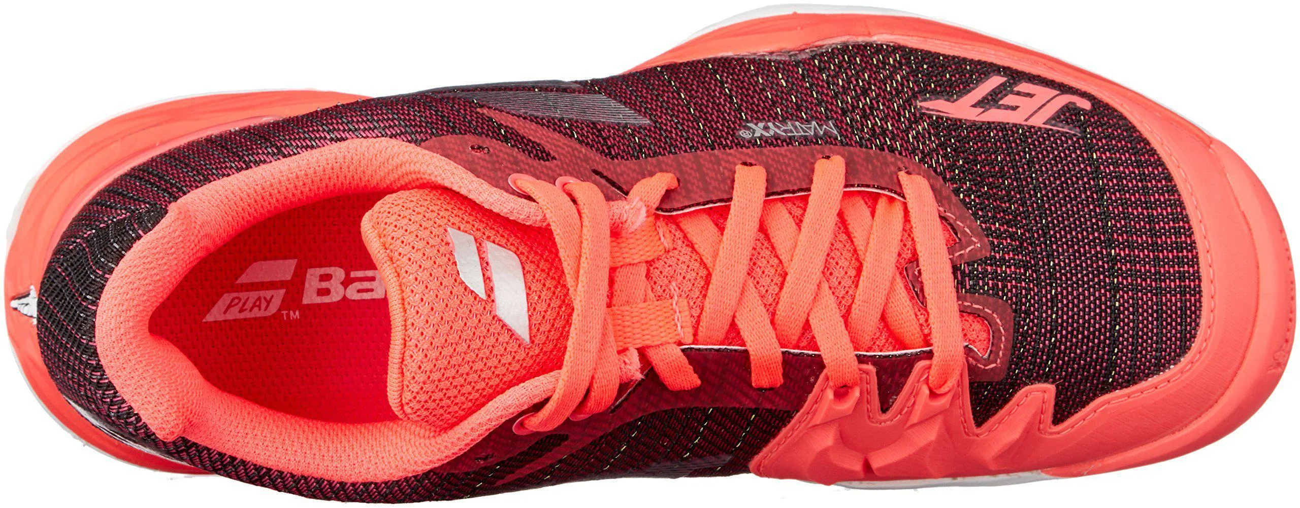 Babolat Women's Jet Mach II All Court Tennis Shoes, Fluo Pink/Silver/Fandango Pink (6 B(M) US)
