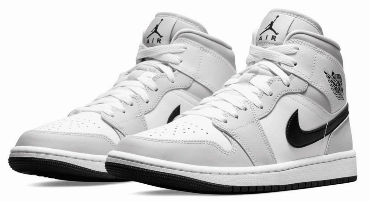 Enhanced comfort Temperature Regulating Fabric Nike Jordan 1 Mid Light Smoke/Grey Fog W