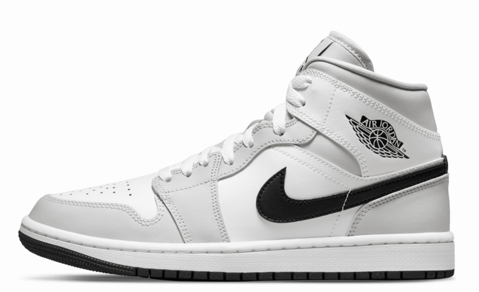 Nike Jordan 1 Mid Light Smoke/Grey Fog W Mid Cut Cool Vibes