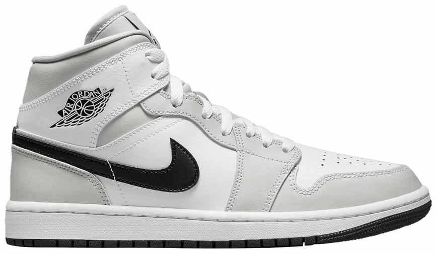 RaisedSole Nike Jordan 1 Mid Light Smoke/Grey Fog W