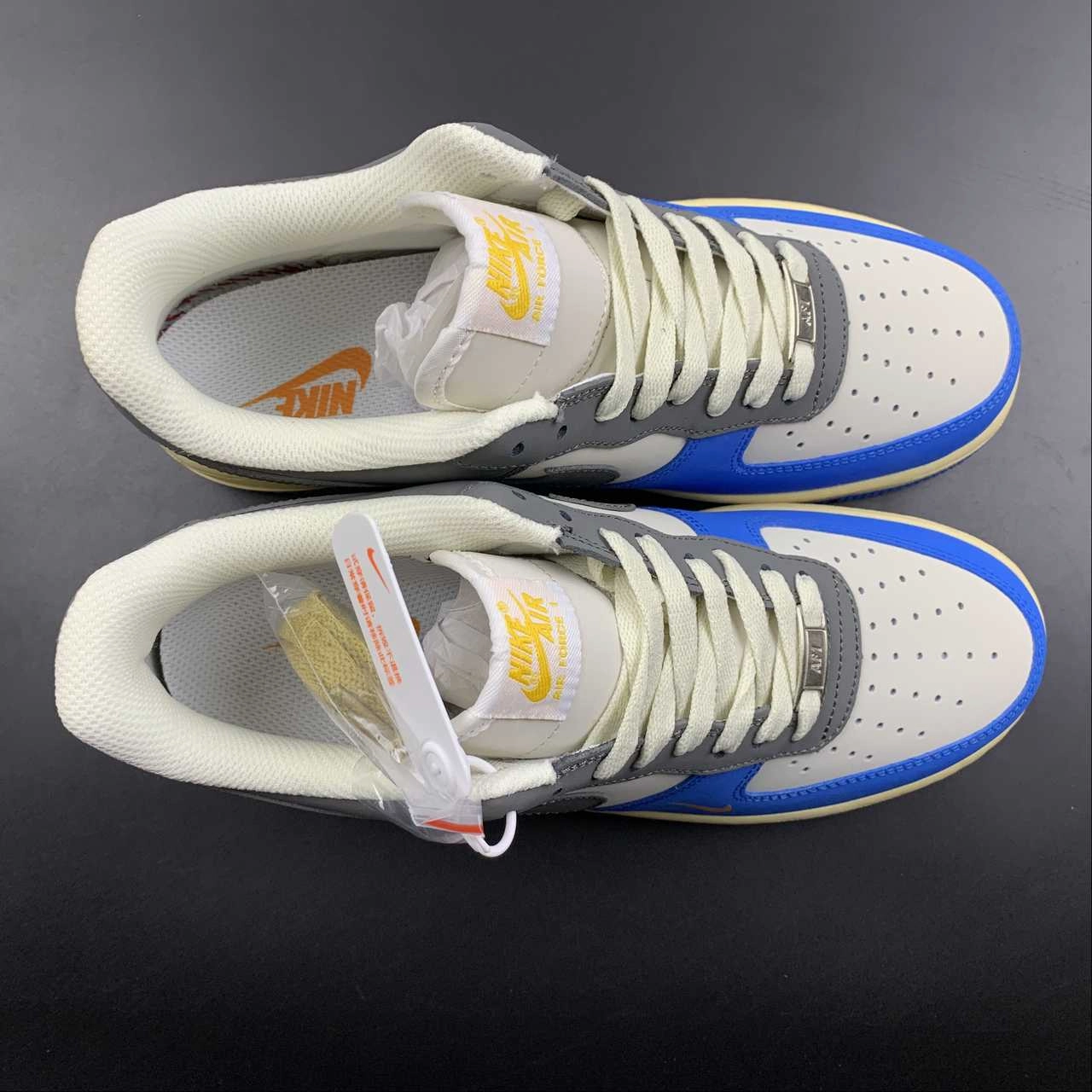 Step Style Air Force 1 07 Low Undefeated Dark Grey Blue Gold 315122-005