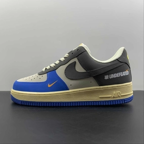 Air Force 1 07 Low Undefeated Dark Grey Blue Gold 315122-005 Planet Step