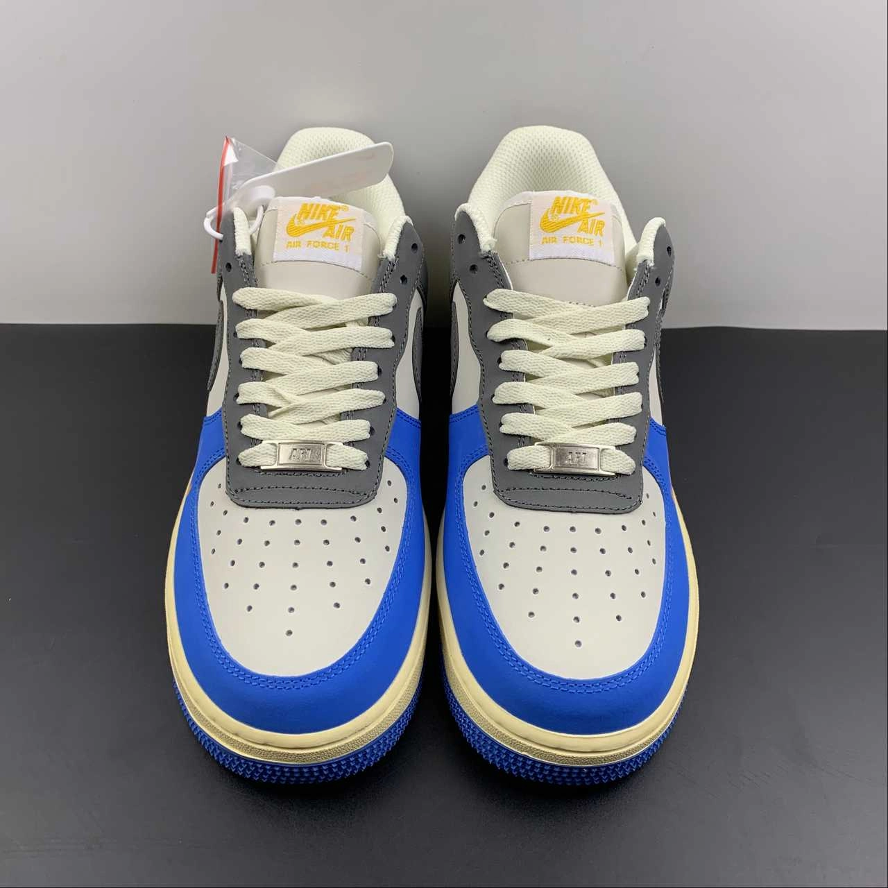 Soft Sole Supportive Step Air Force 1 07 Low Undefeated Dark Grey Blue Gold 315122-005