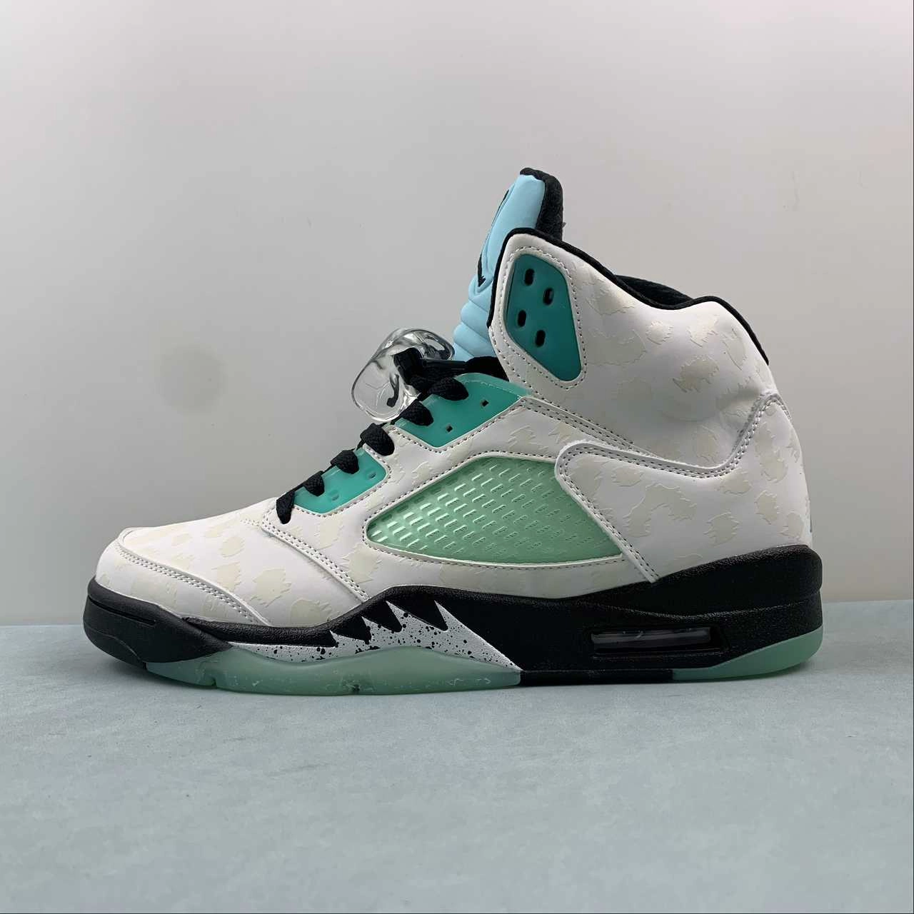 Air Jordan 5 Retro Island Green CN2932-100 Shock absorption system Energy Transfer Outsole