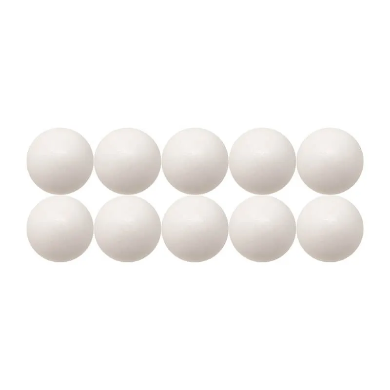 BAG OF 10 FOOSBALL BALLS 35MM - WHITE