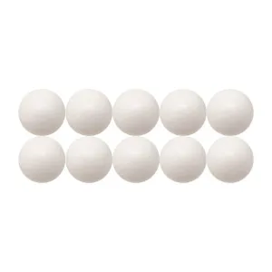 BAG OF 10 FOOSBALL BALLS 35MM - WHITE