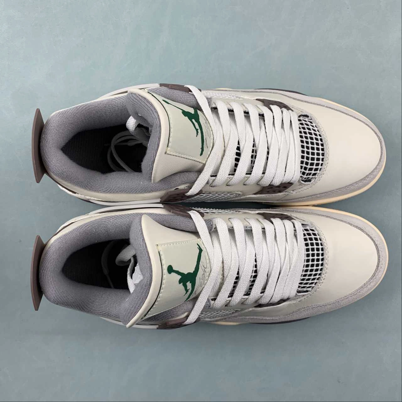 Shock Dispersing Hexagons Air Jordan 4 Retro Gray Brown DR5415-102