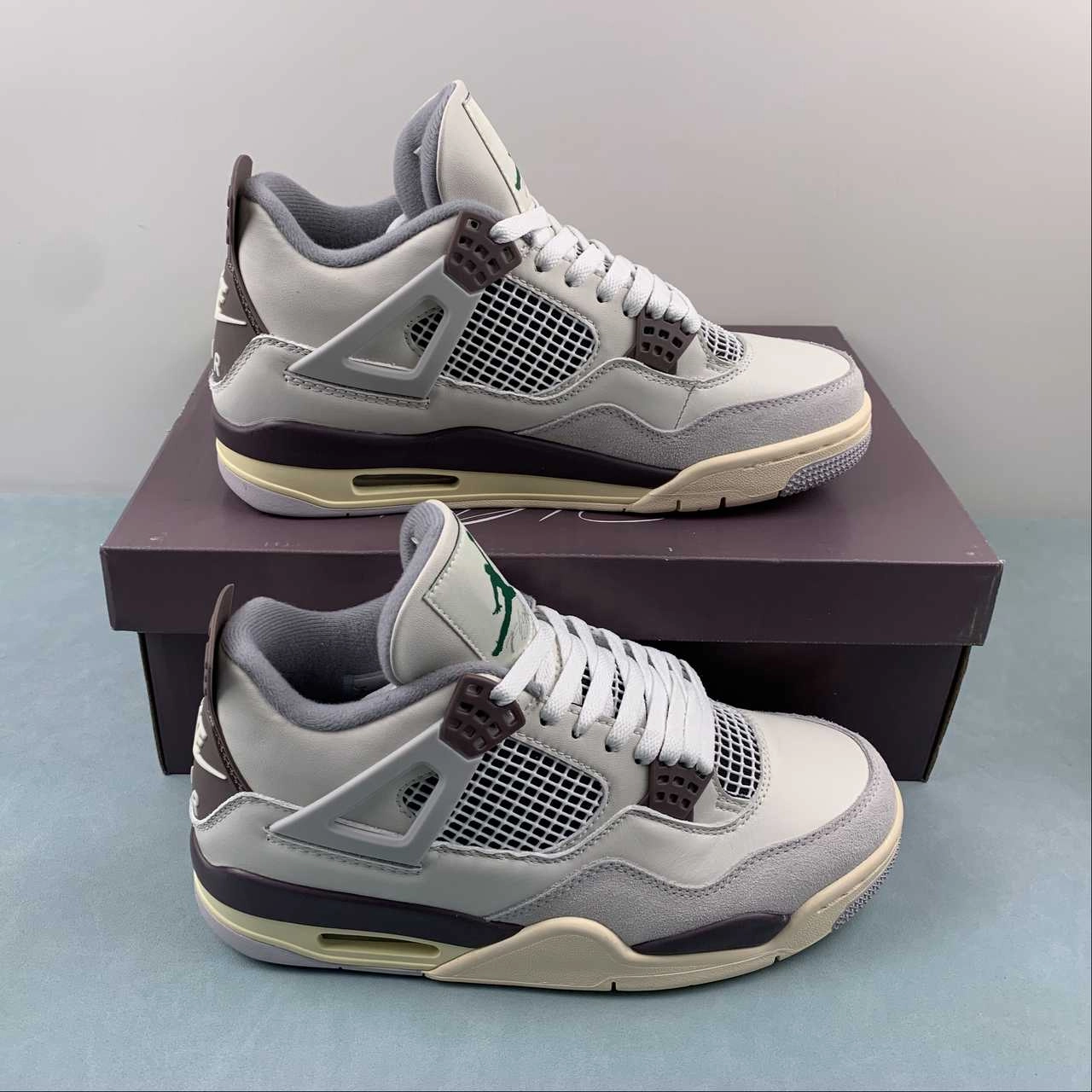 Air Jordan 4 Retro Gray Brown DR5415-102 Treadmill Optimized