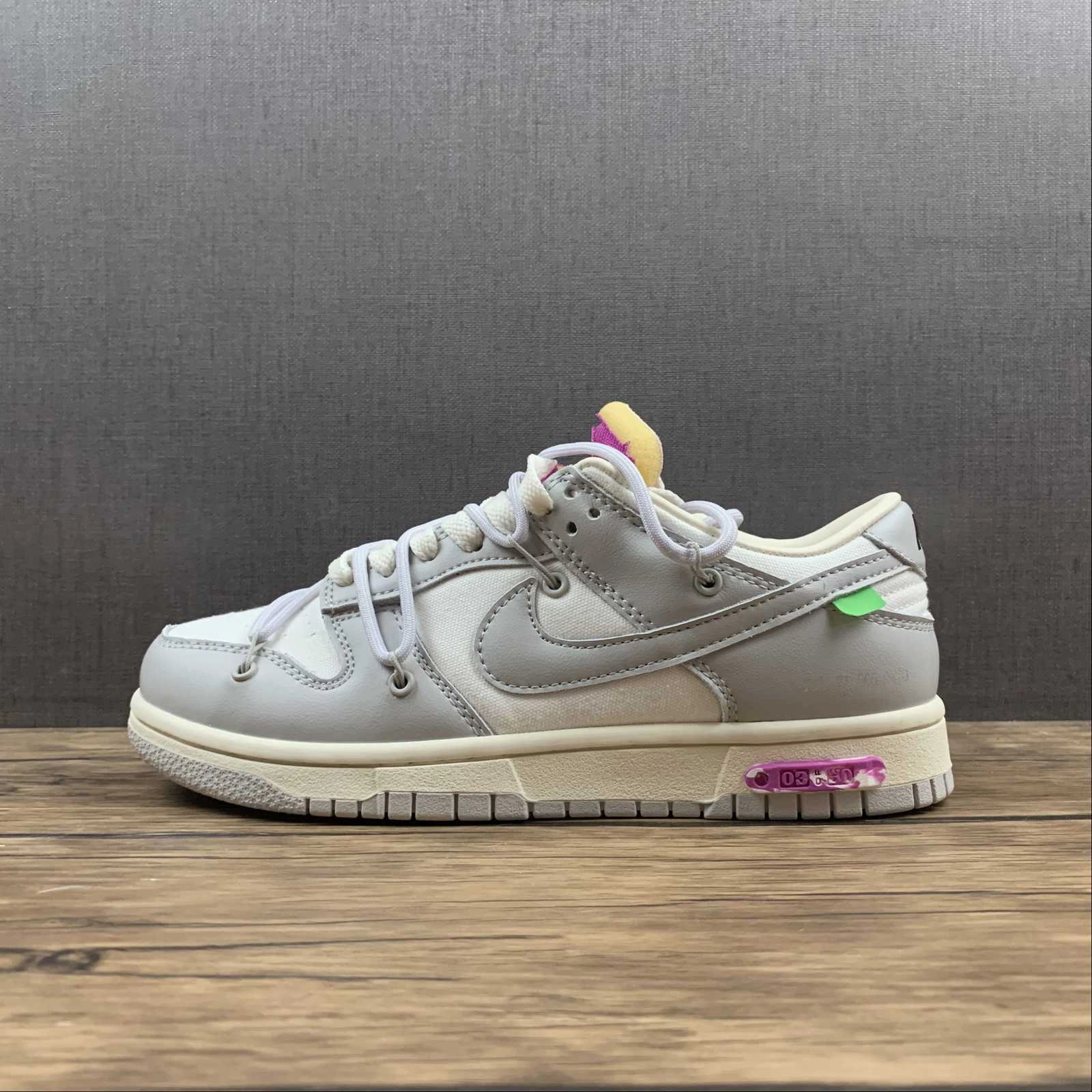 Dunk Low X Off-White 'Lote 03 de 50' DM1602-118 Smooth Zone Training Ready