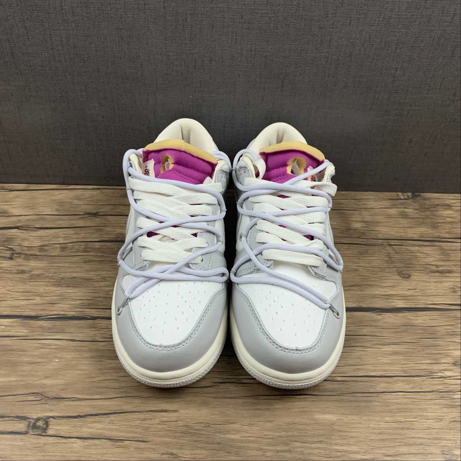 Dunk Low X Off-White 'Lote 03 de 50' DM1602-118 Stable Form Tear Resistant