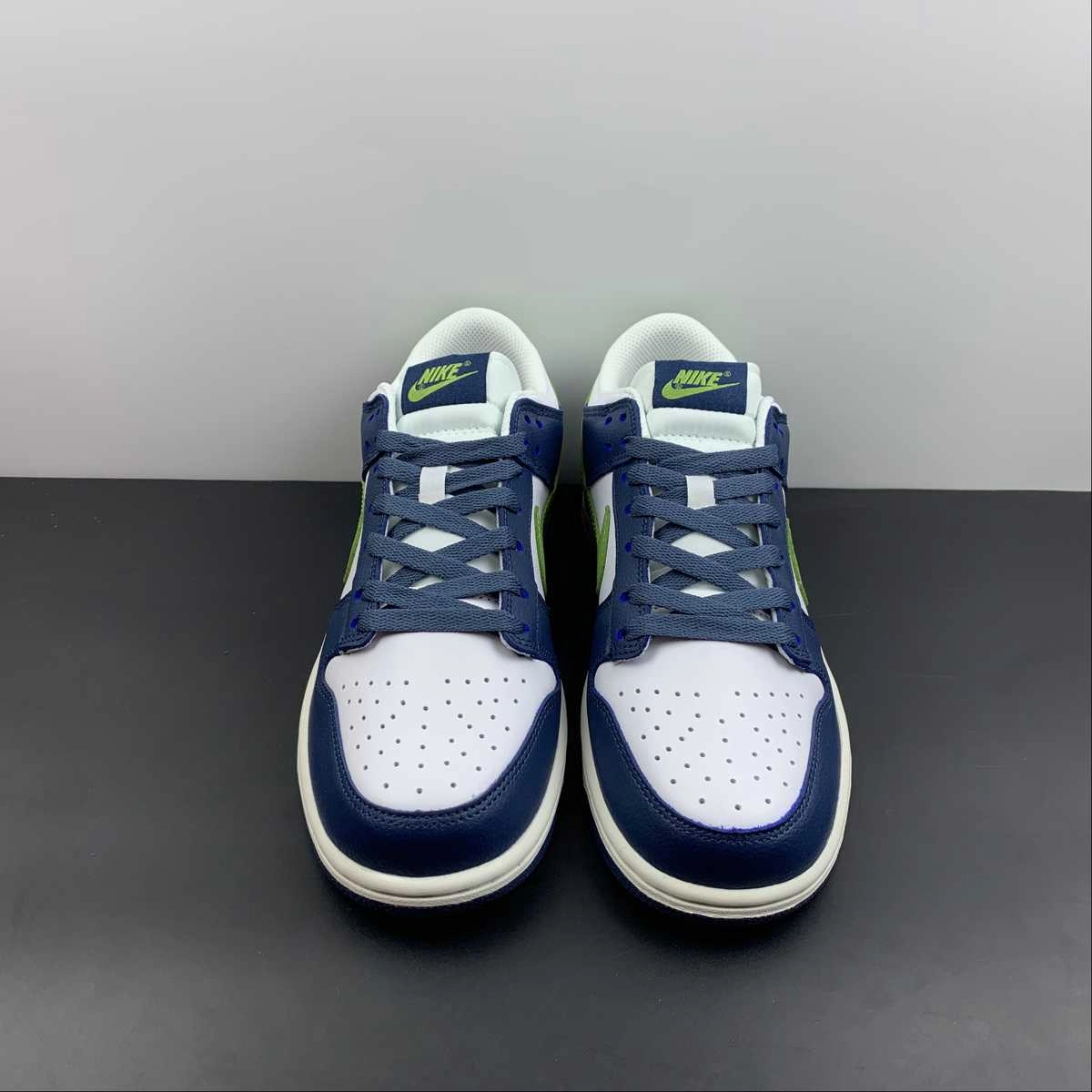 Non Slip Inner Sock SB Dunk Low Dark Blue Grey Mean Green White 309431-031