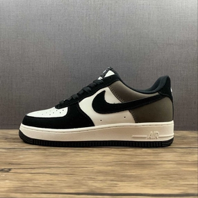 Air Force 1 07 Low Mocha Black White YG5063-203 Slim Shape