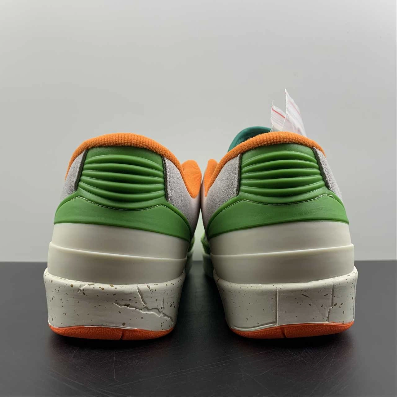 Breathable Sole Outdoor Sport Titan x Air Jordan 2 Low Sail Safety Orange Chlorophyll Coconut Milk DV6206-183