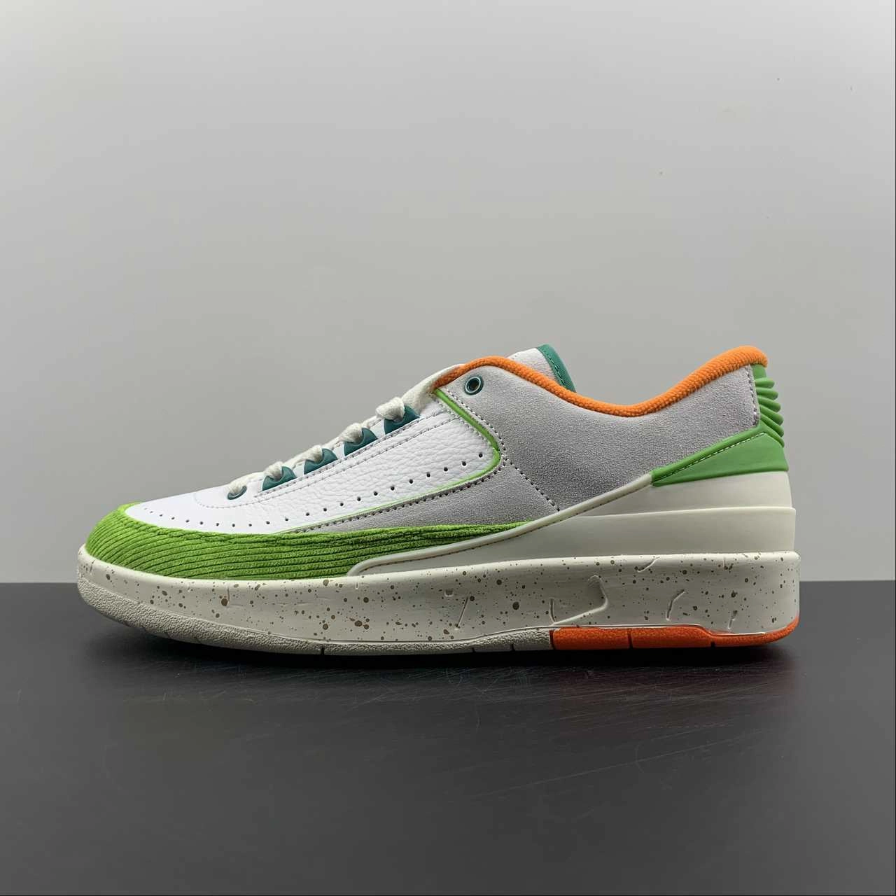 Cold Step Titan x Air Jordan 2 Low Sail Safety Orange Chlorophyll Coconut Milk DV6206-183