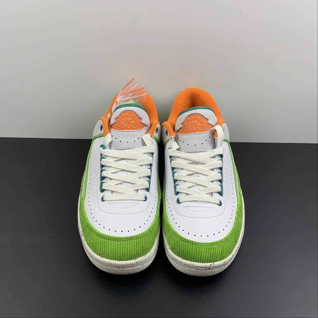 Relaxed Vibe Titan x Air Jordan 2 Low Sail Safety Orange Chlorophyll Coconut Milk DV6206-183