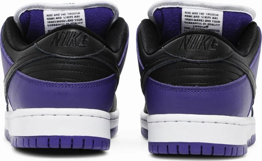 Water Resistant Construction Oversized Tongue Nike Dunk Low SB Court Purple