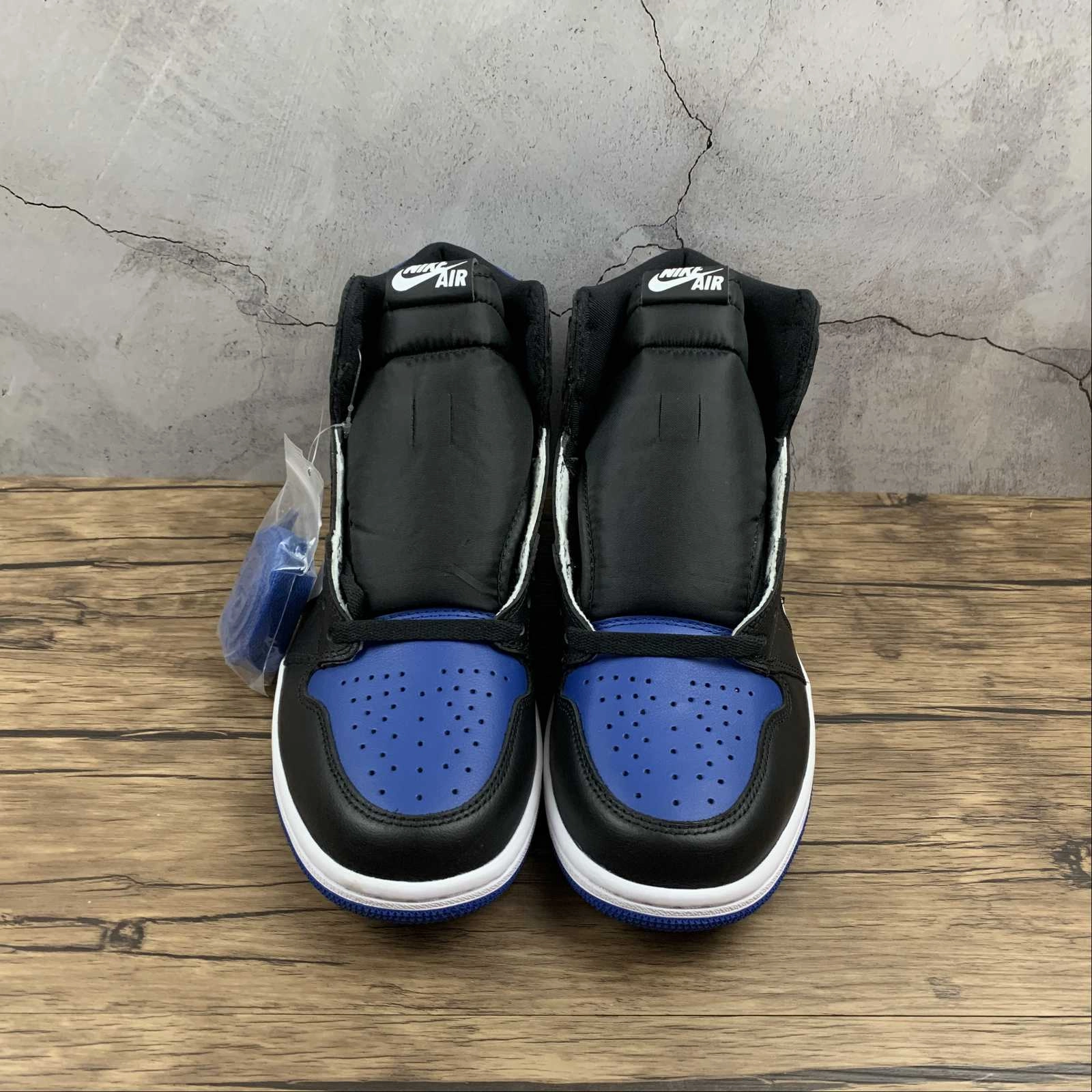Air Jordan 1 Retro High OG Black Black-White-Game Royal (2021) 555088-041 Outsole Traction