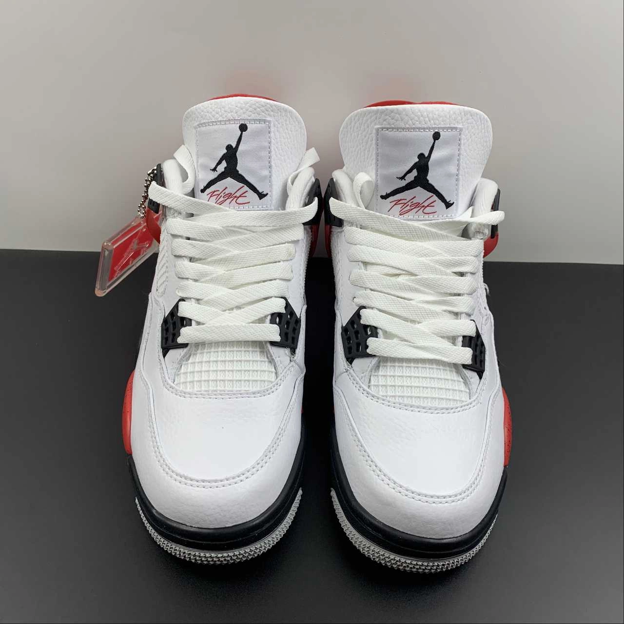 Step Cushion Woven Reinforcement Air Jordan 4 Retro Red Cement White Fire Red Black Neutral Grey DH6927-161
