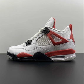 Air Jordan 4 Retro Red Cement White Fire Red Black Neutral Grey DH6927-161 Breath Friendly
