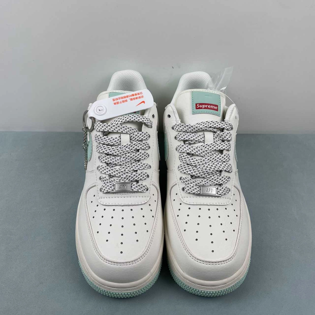 Supreme x Air Force 1 07 Low Off White Green Red HD1968-023 Work Look Adjustable   fit