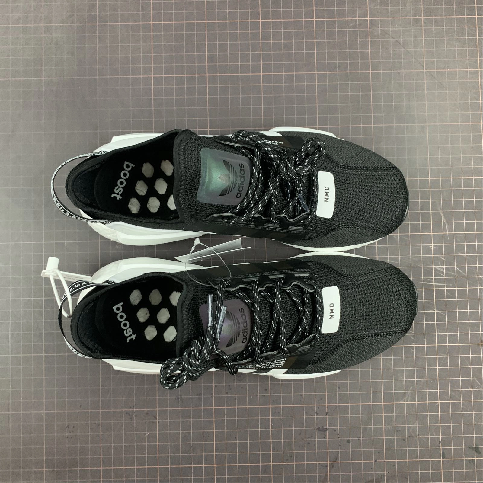 athlete Adidas NMD R1 V2 Black White