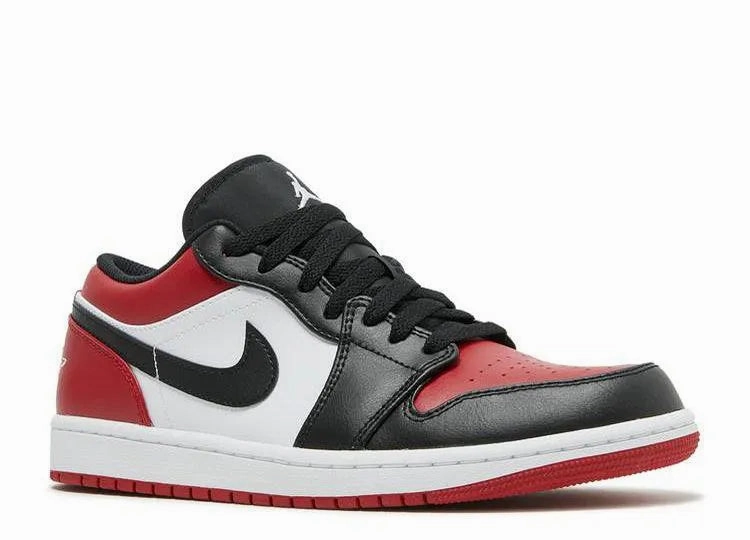 Air Jordan 1 Low Bred Toe Oversized Tongue Ventilation Channel Tech