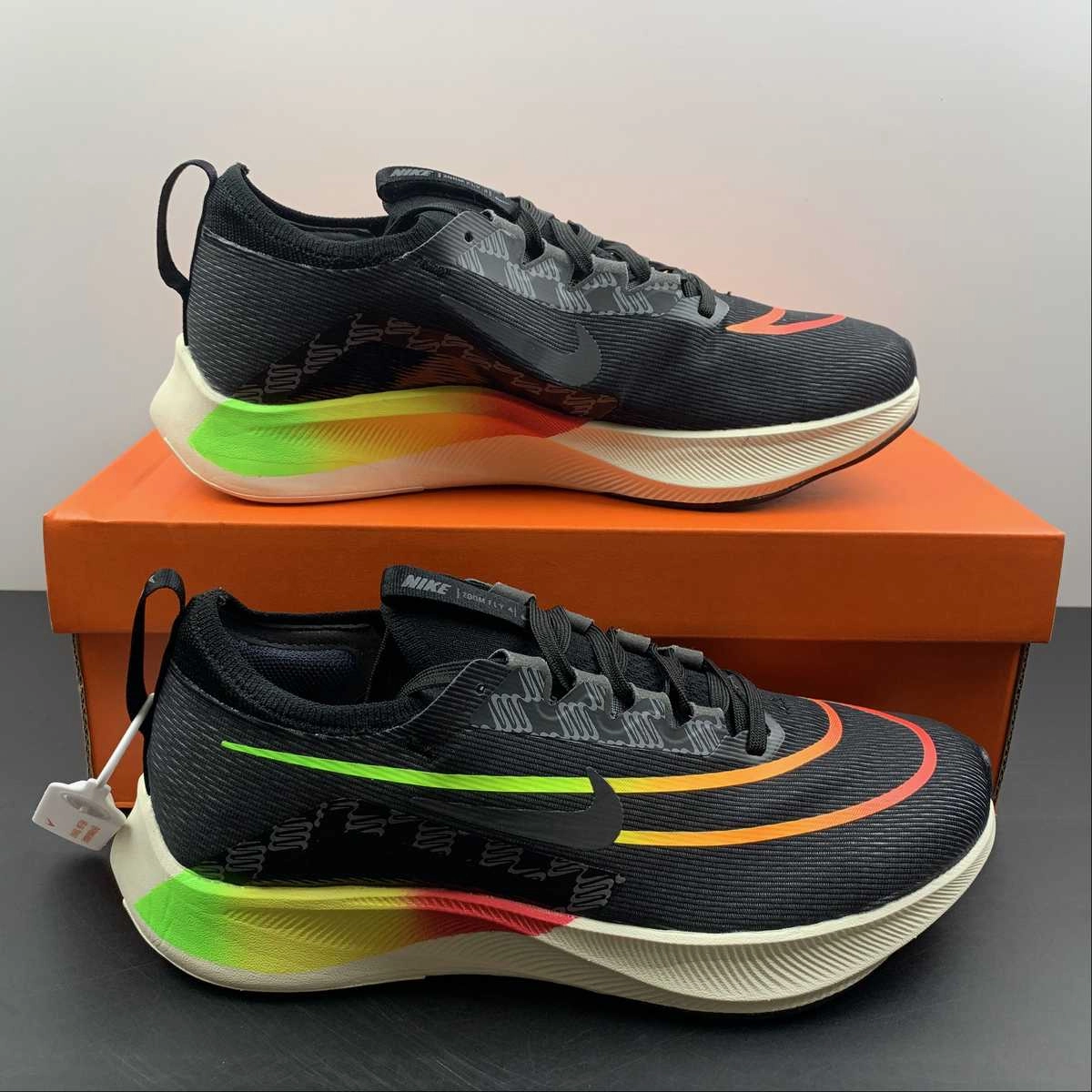 Zoom Fly 4 Black Volt-Green Strike DQ4993-010 Eva Midsole