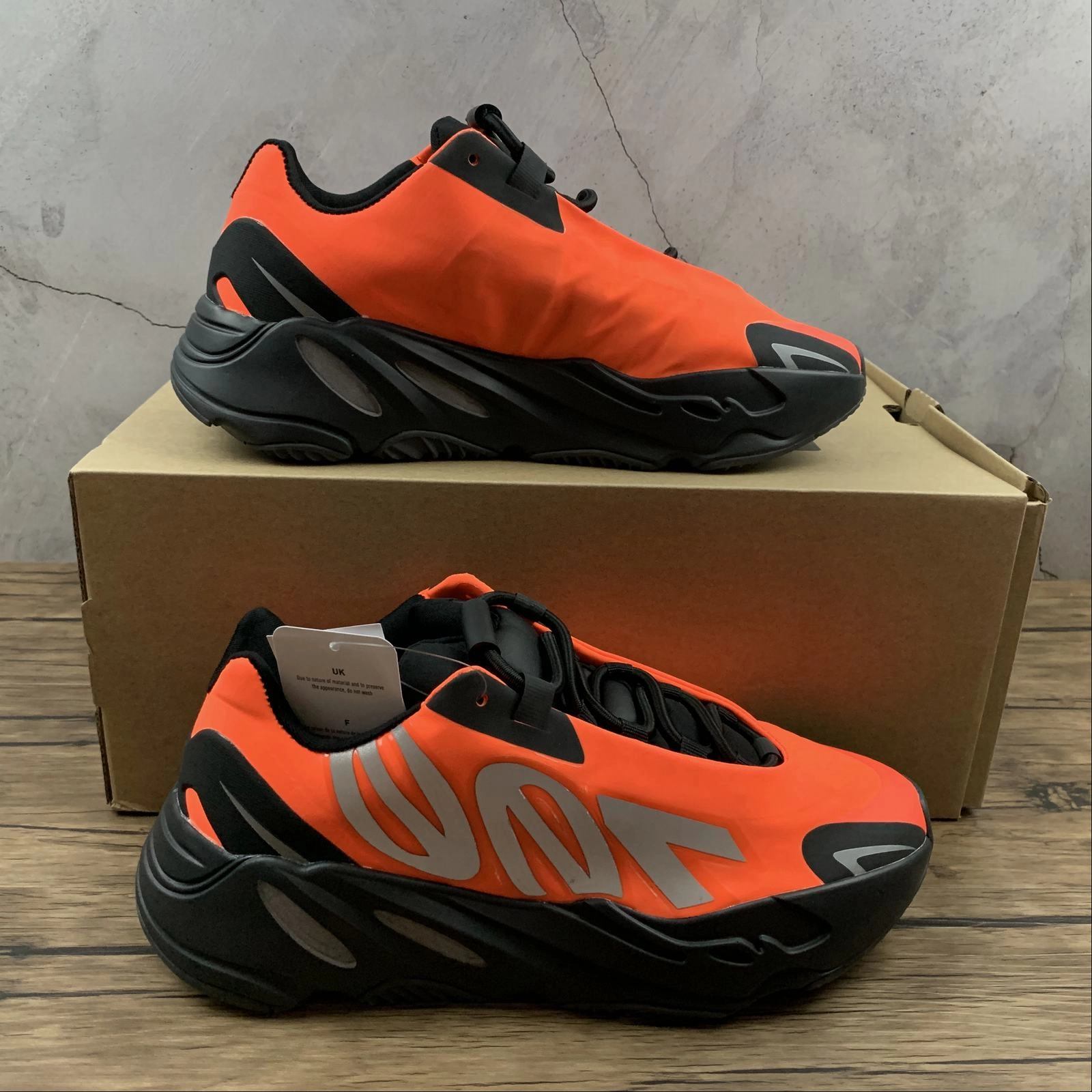 non - slip shoes TextileUpper Adidas Yeezy Boost 700 MNVN Orange FV3258