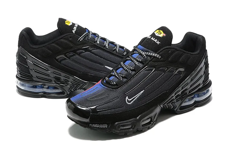 Air Max Plus 3 Black Unity Black Blue Red DZ4829 001 running in a community run shoes