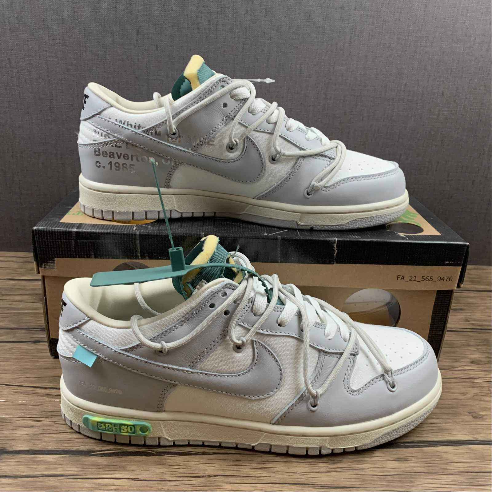 Dunk Low X Off-White 'Lote 42 de 50' DM1602 117 Boost Step Durable Outsoles