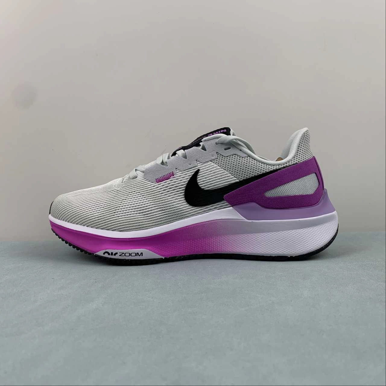 Air Zoom Structure 25 White Pure Platinum Fuchsia Dream Black DJ7884-100 Natural Move Balanced weight