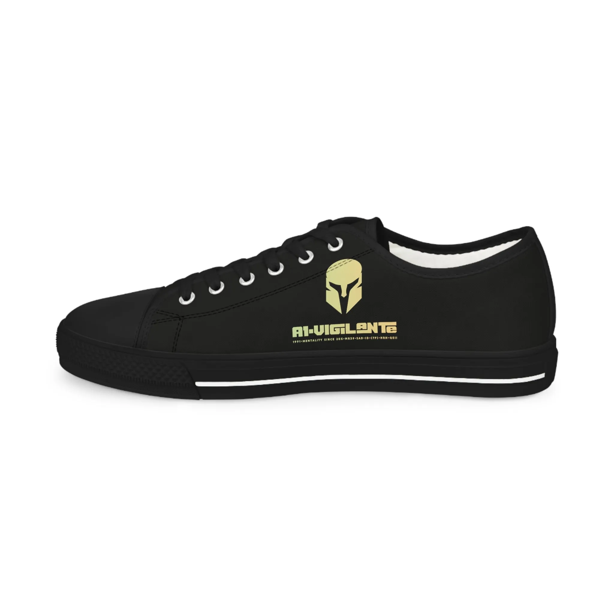Black A1-Vigilante  Men's Low Top Sneakers