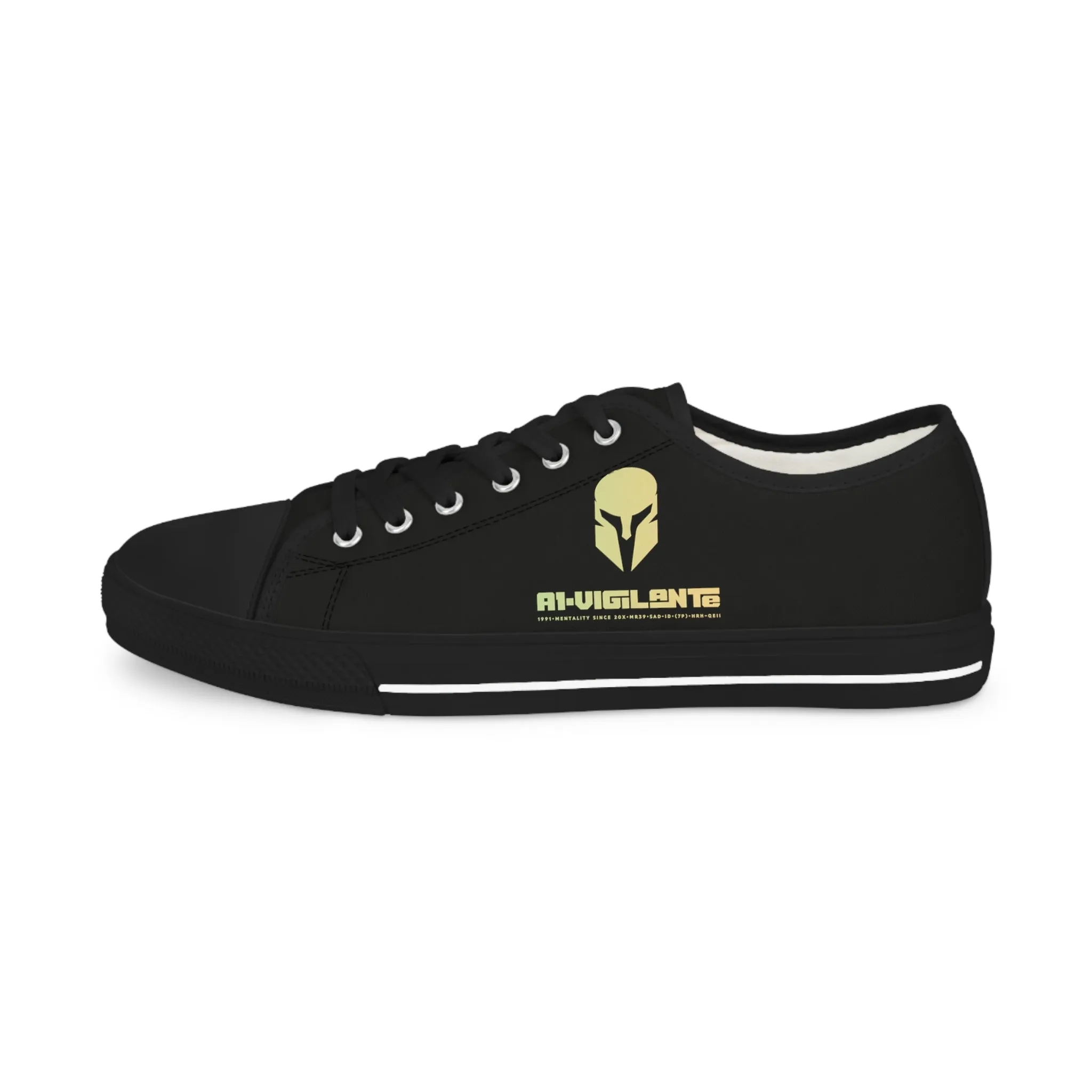 Black A1-Vigilante  Men's Low Top Sneakers