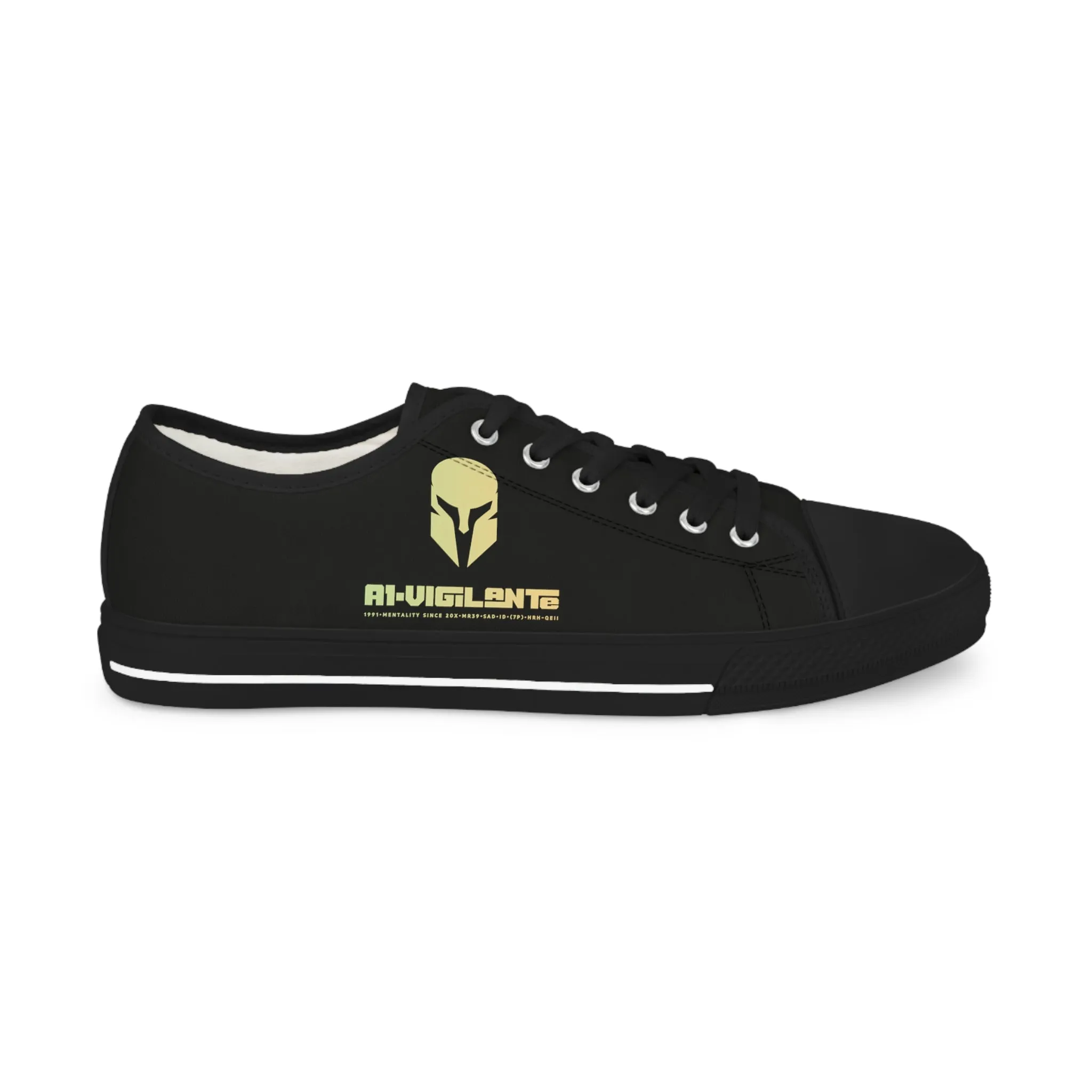 Black A1-Vigilante  Men's Low Top Sneakers