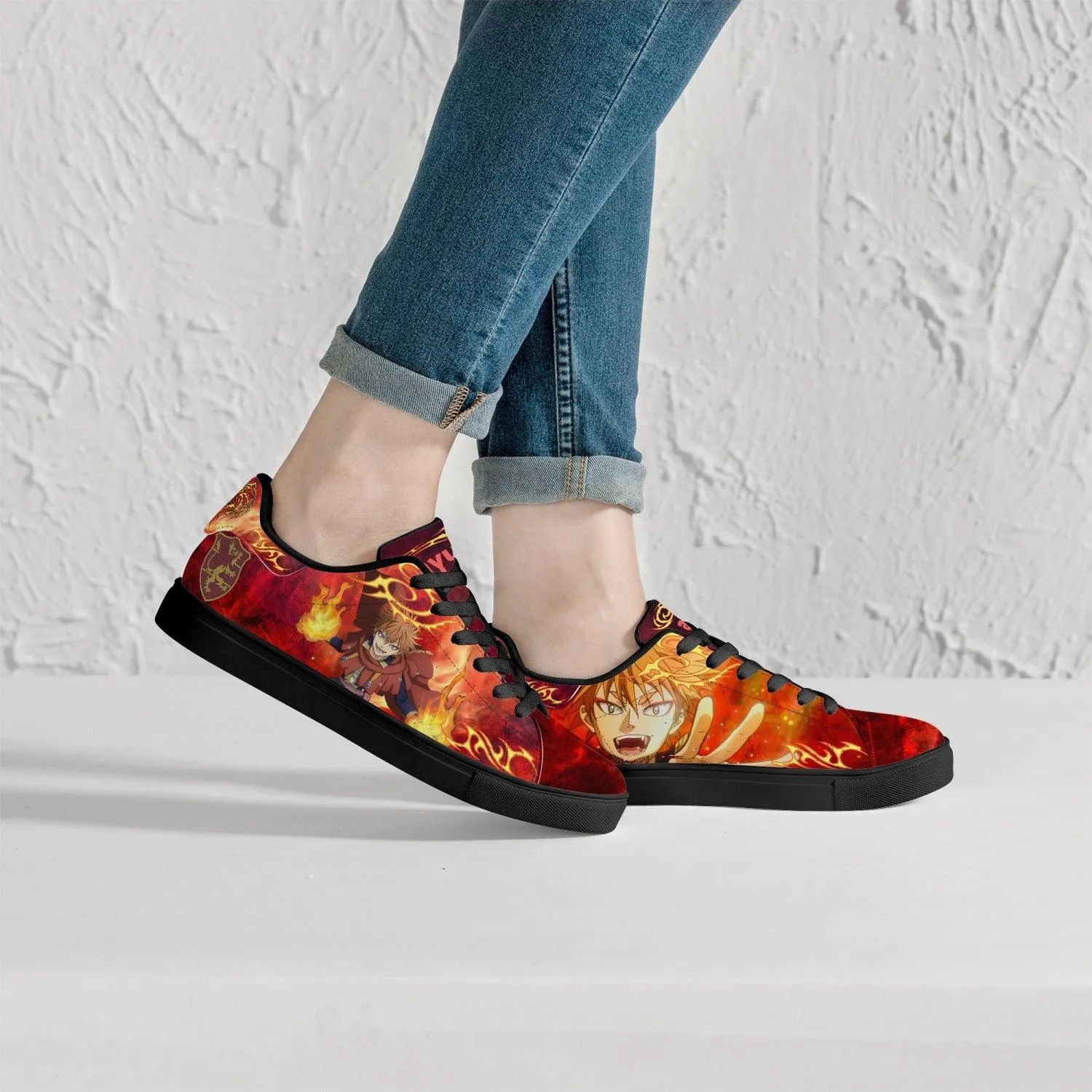 Black Clover Leopold Vermillion Skate Anime Shoes