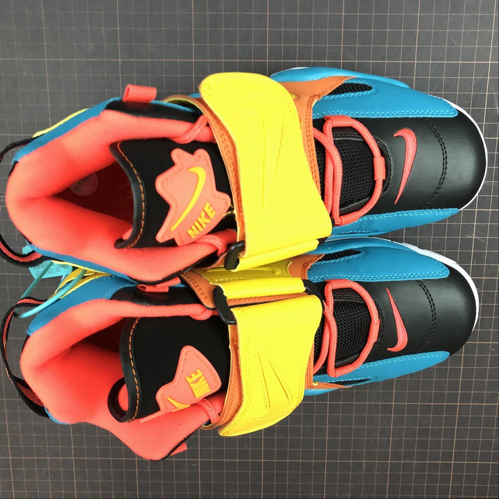 Air Barrage Mid QS Black Orange Bright Yellow CD9329-300 horizontal - design shoes cleated shoes