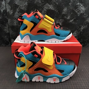 group running shoe function Air Barrage Mid QS Black Orange Bright Yellow CD9329-300