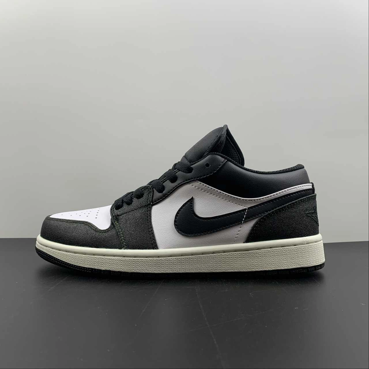 Padded Heel Counter Sneaker Storage Air Jordan 1 Low Black Electric Green White DO8244-003