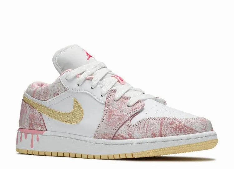 Walk Safe Air Jordan 1 Low Paint Drip (GS)
