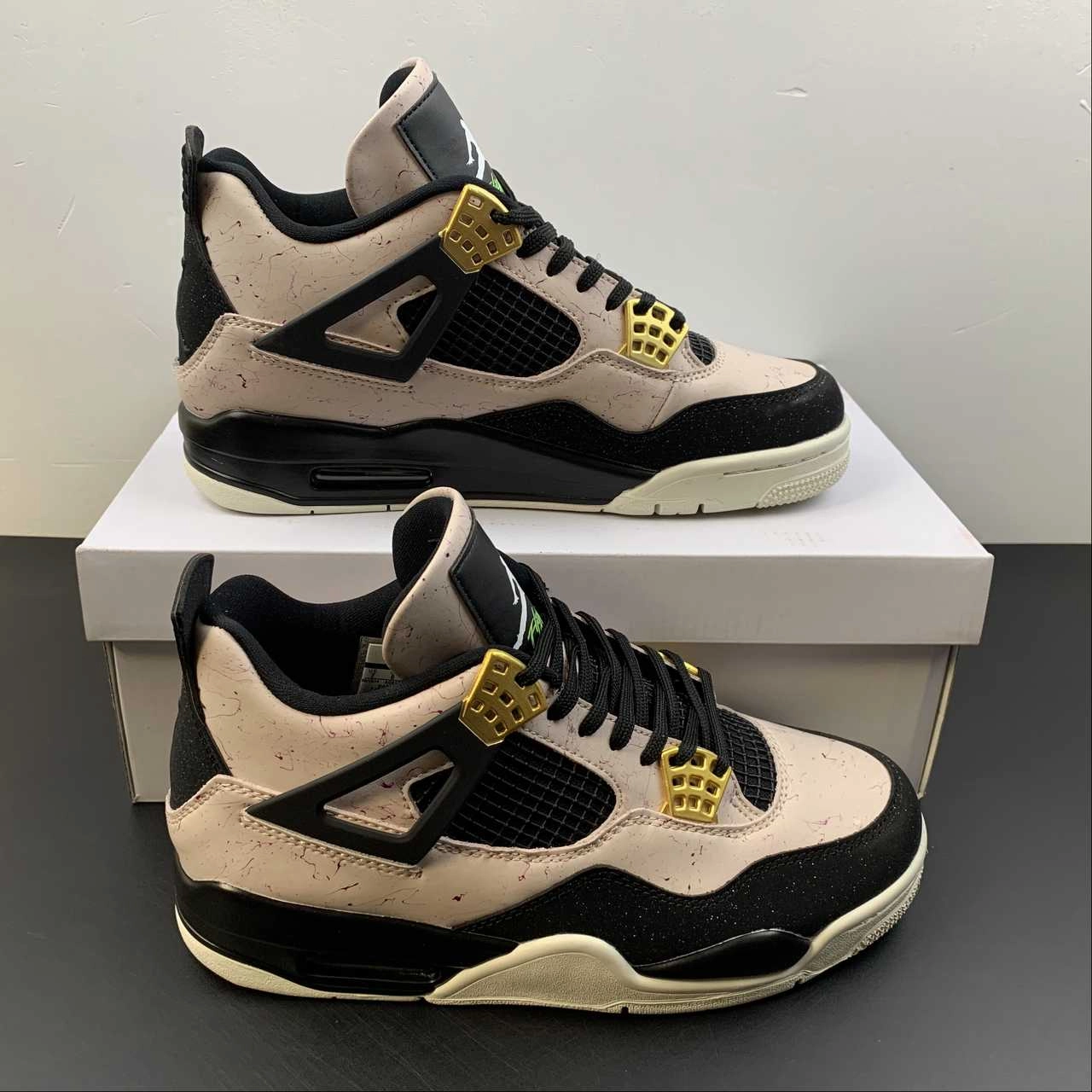 Air Jordan 4 Retro Silt Red Black-Phantom-Volt AQ9129-601 Impact Resistant Foam Low Collar Design