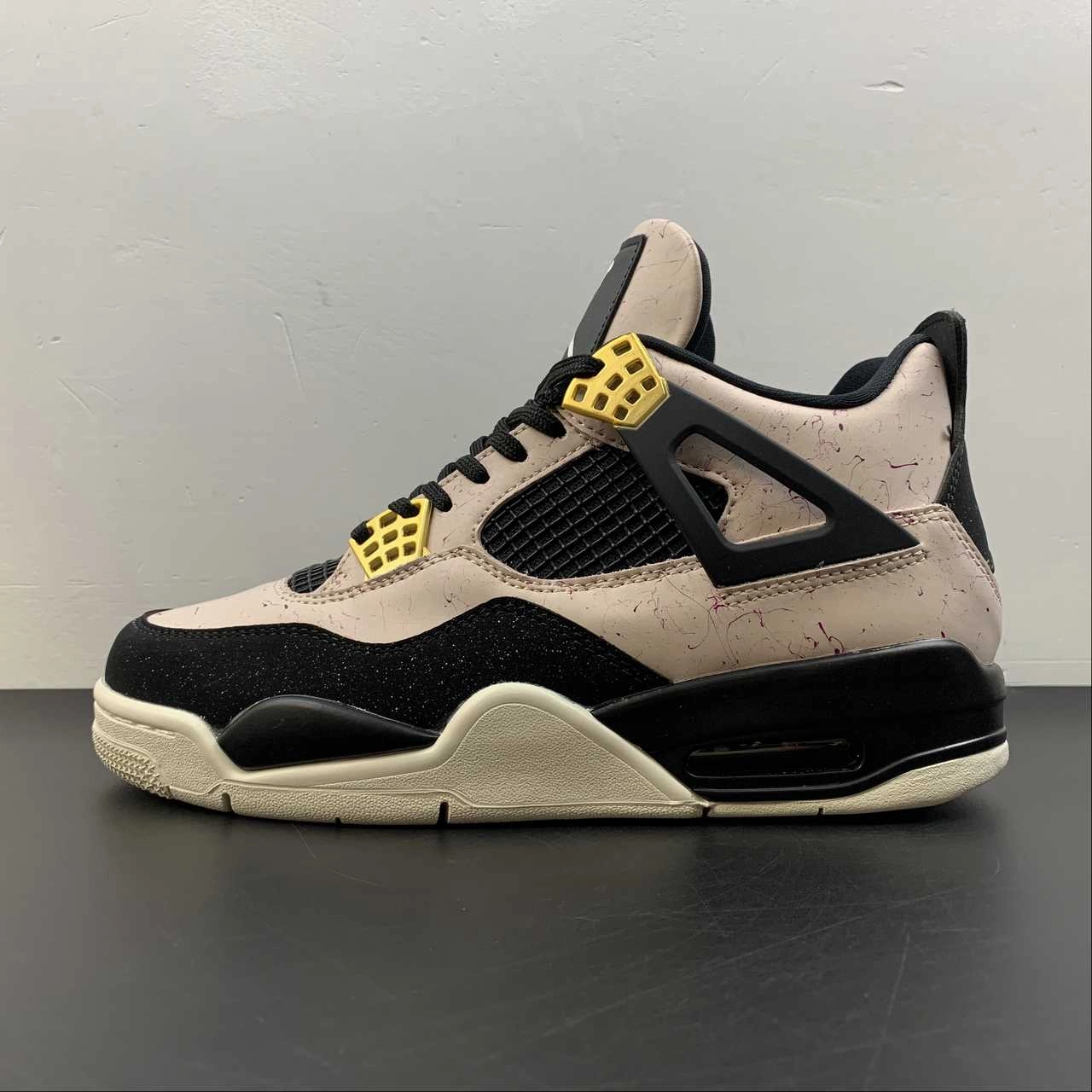 Air Jordan 4 Retro Silt Red Black-Phantom-Volt AQ9129-601 Memory Foam Padding Light Movement