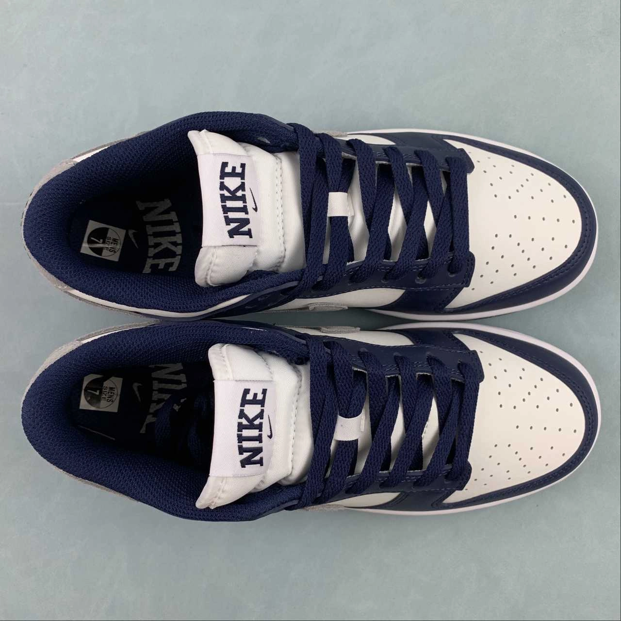 SB Dunk Low Summit White Midnight Navy Light Smoke Grey FD9749-400 Zero Drop Profile Smooth ride