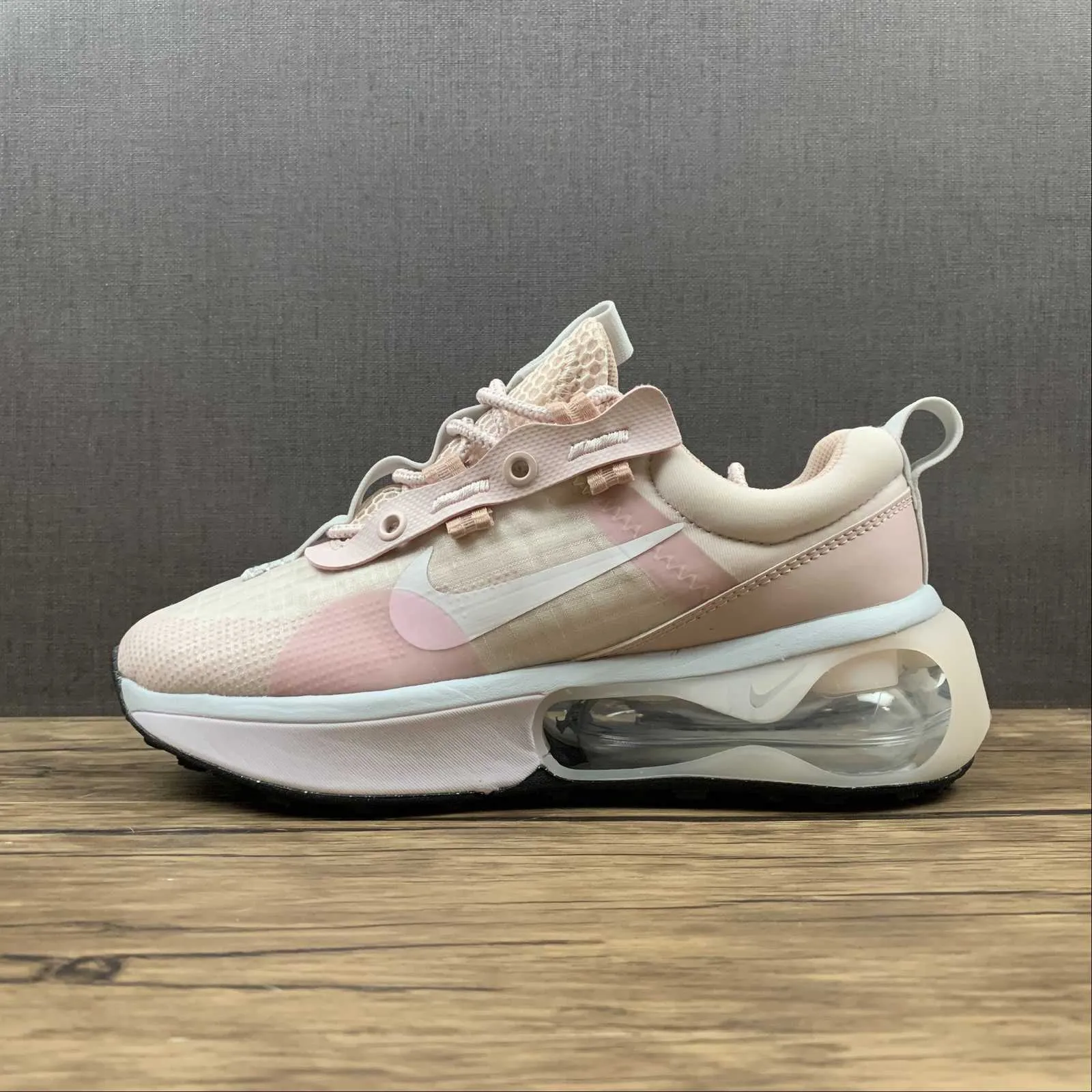 Air Max 2021 Pink White Black DA1923-600 elevated - heel running option footwork