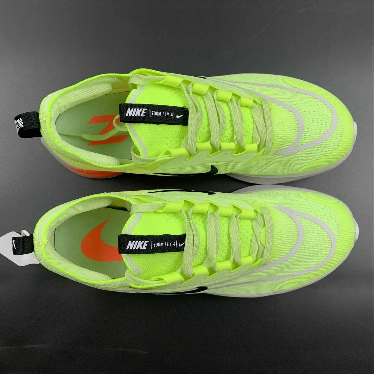 Zoom Fly 4 Barely Volt Hiper Orange-Black CT2392-700 Heel design minimizes rolling and overcorrection Comfortable Design